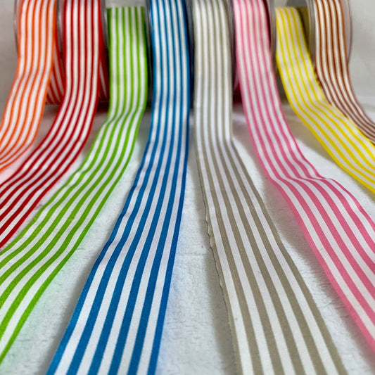 Berisford Pencil Stripe Ribbon - 25mm EN71, REACH & Annex II Compliant