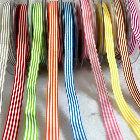 Berisford Pencil Stripe Ribbon - 9mm EN71, REACH & Annex II Compliant