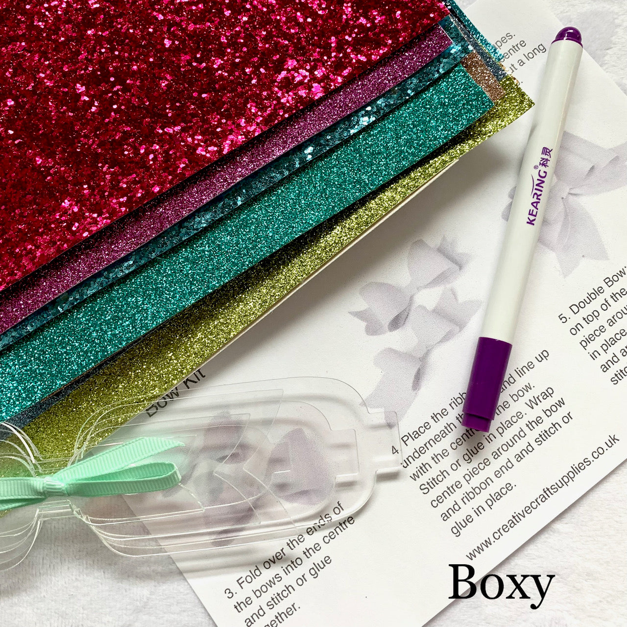 Boxy Bow Template for making hair bows