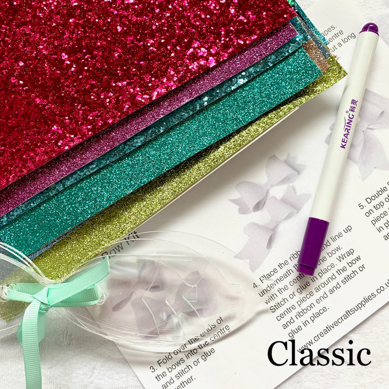 Classic Bow Templates for making hair bows