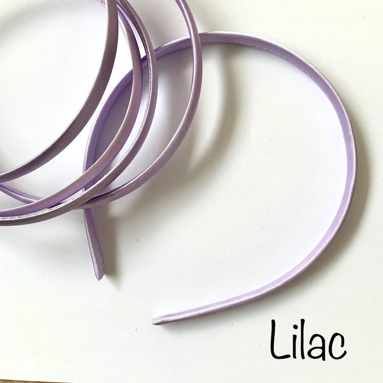 Lilac Satin Headband