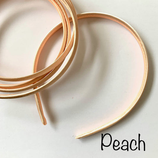 Peach Satin Headband