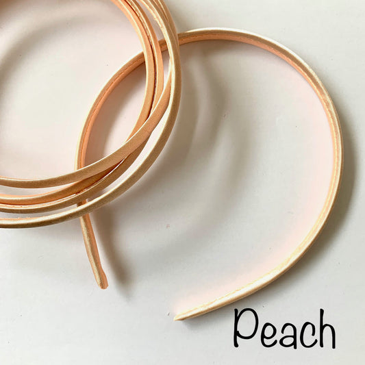 Peach Satin Headband