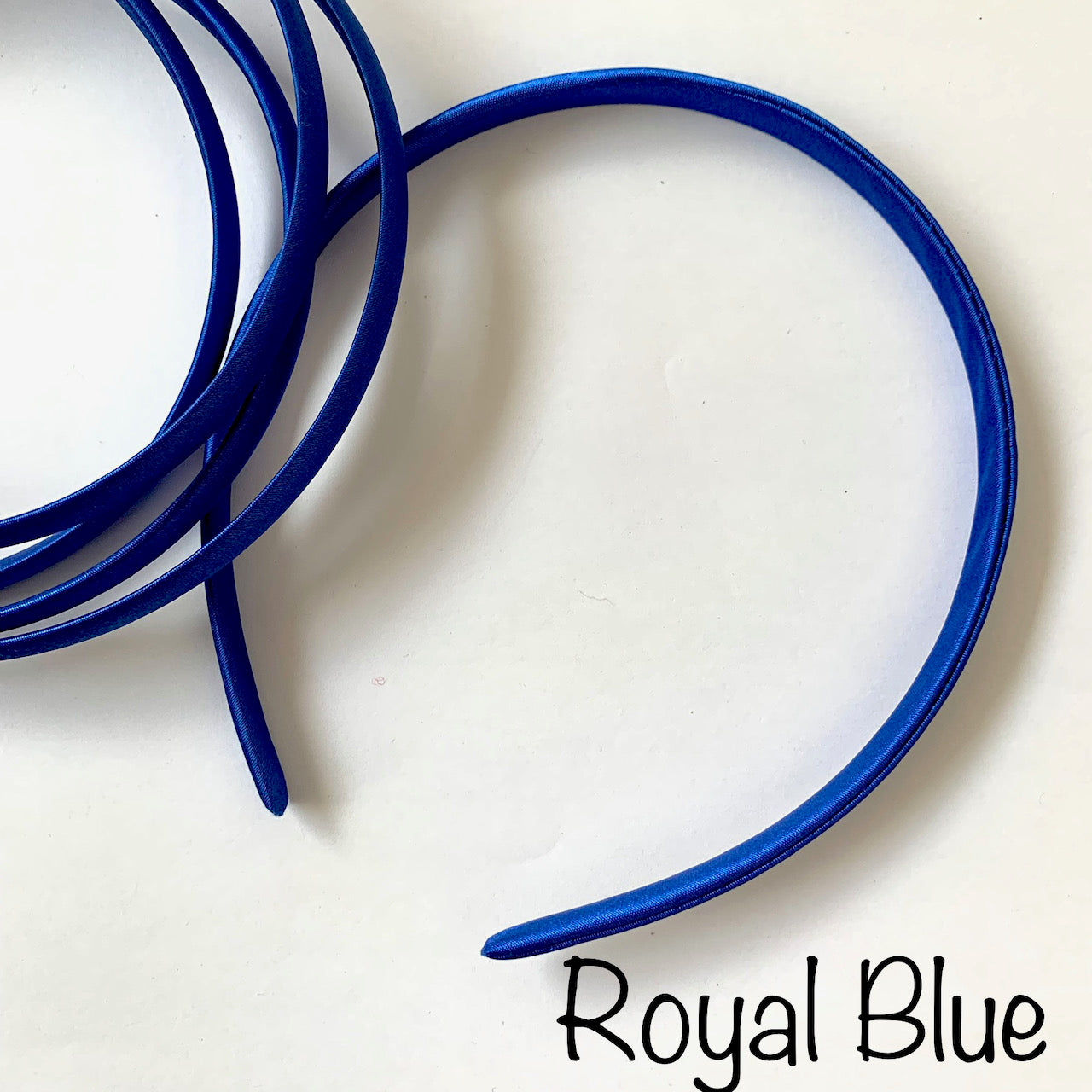 Royal Blue Satin Headband