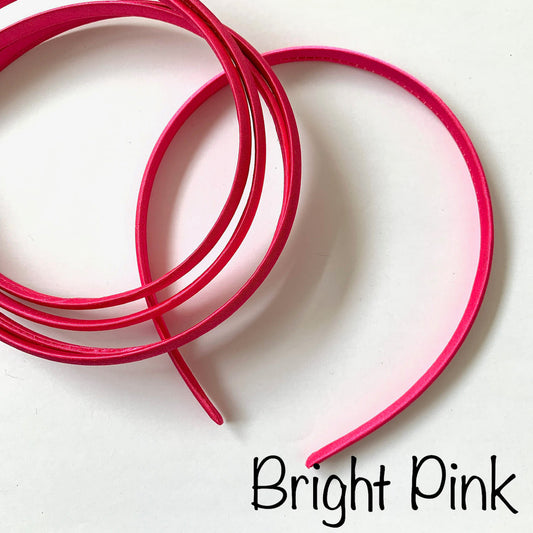 Bright Pink Satin Headband
