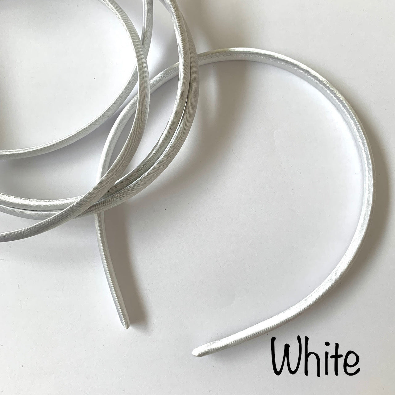White Satin Headband