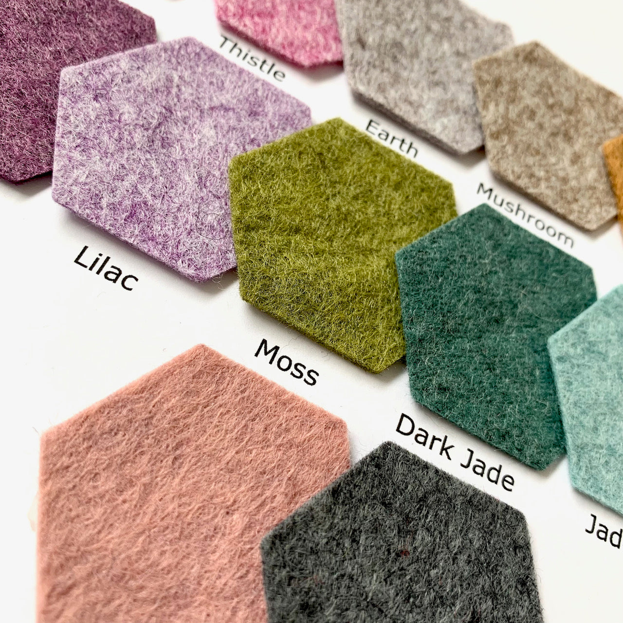 Heathered Felt Sample Card