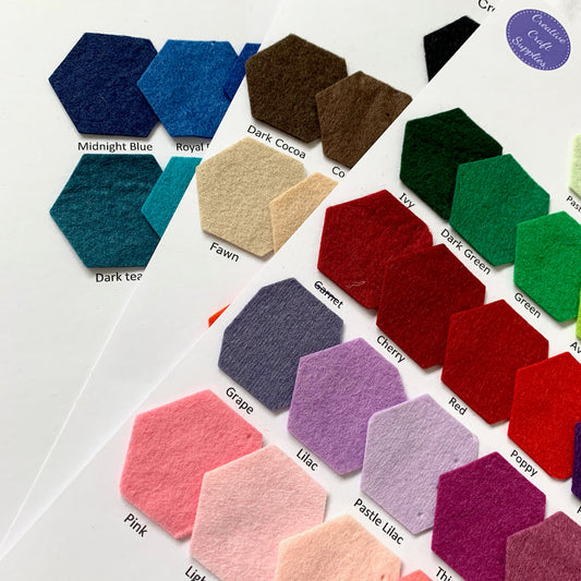 Creative Felt Sample Card