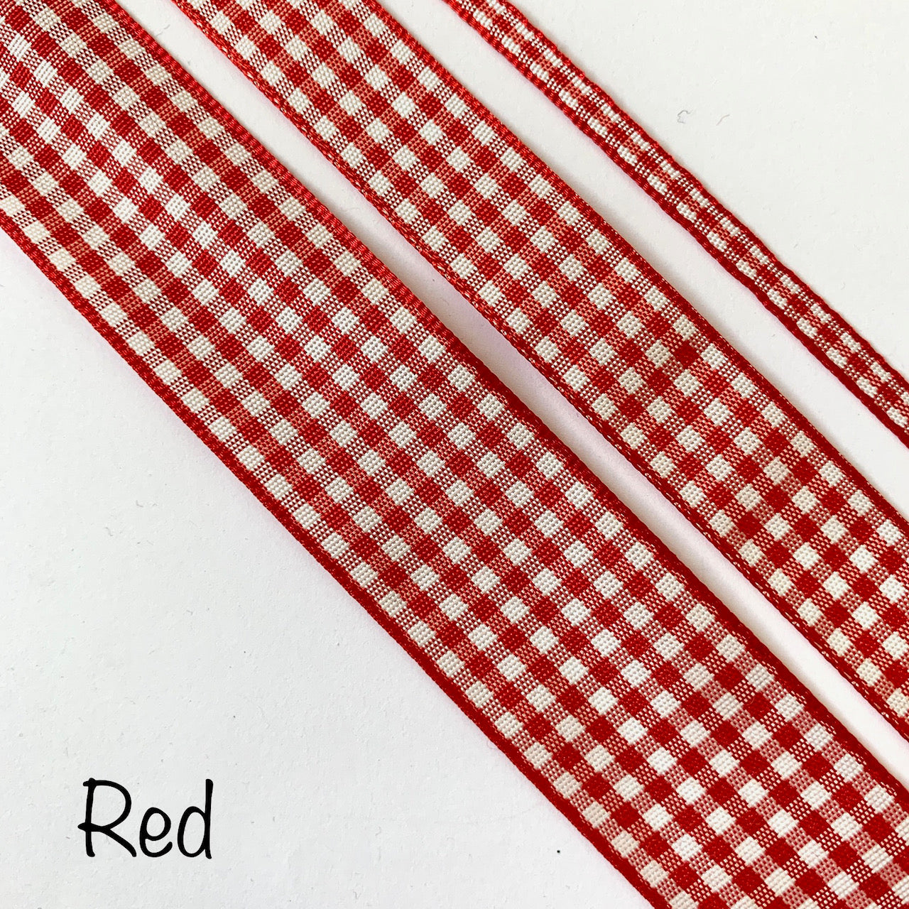 Berisfords Gingham Ribbon - 15mm