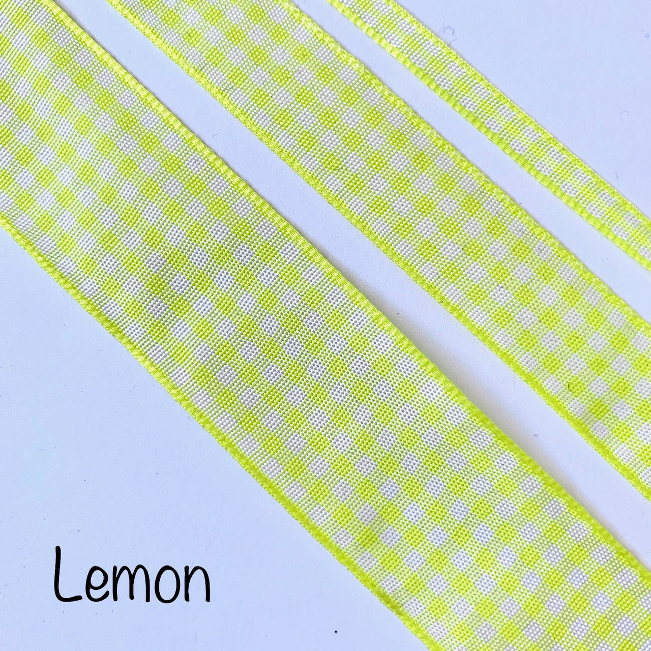 Berisfords Gingham Ribbon - 5mm EN71, REACH & Annex II Compliant