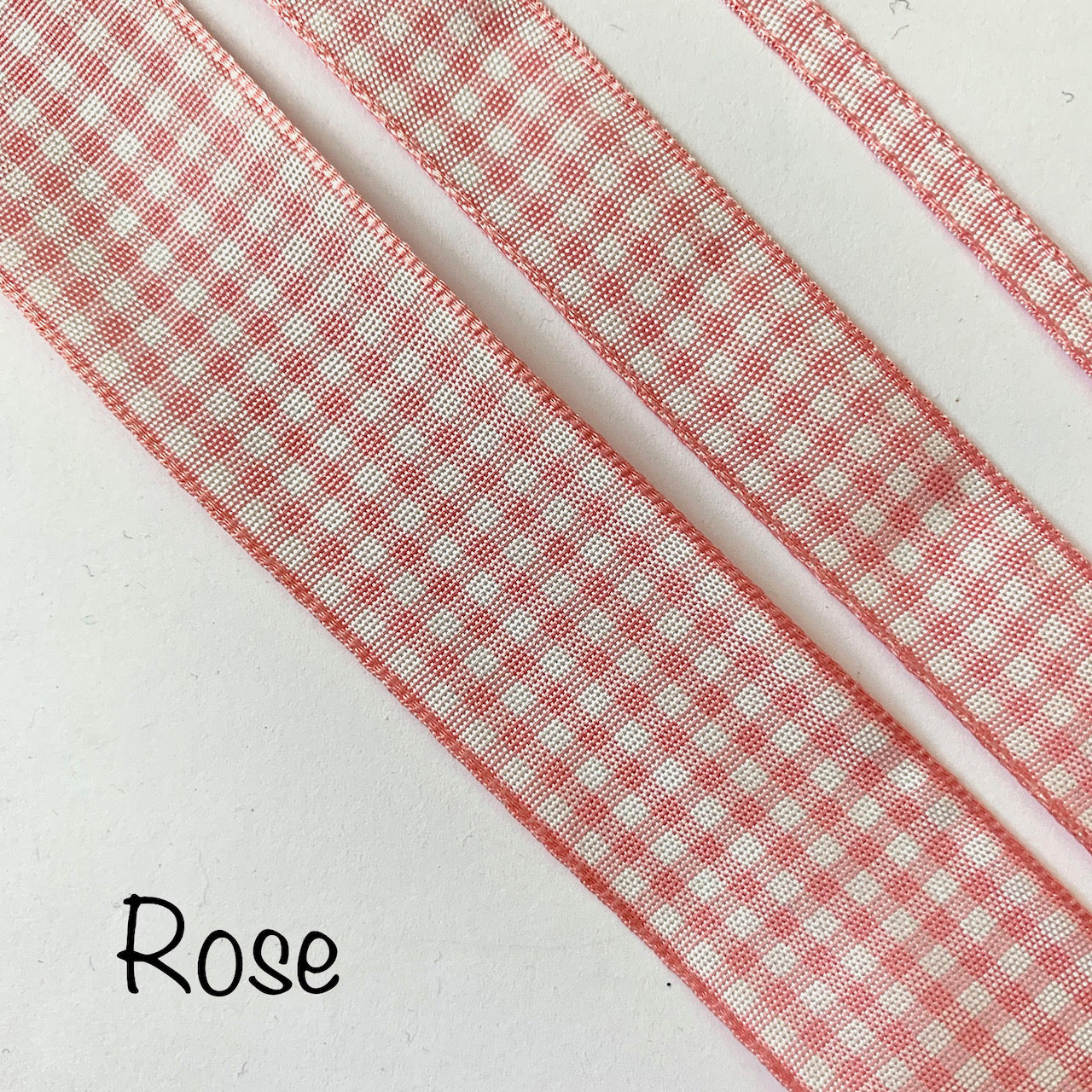 Berisfords Gingham Ribbon - 25mm EN71, REACH & Annex II Compliant