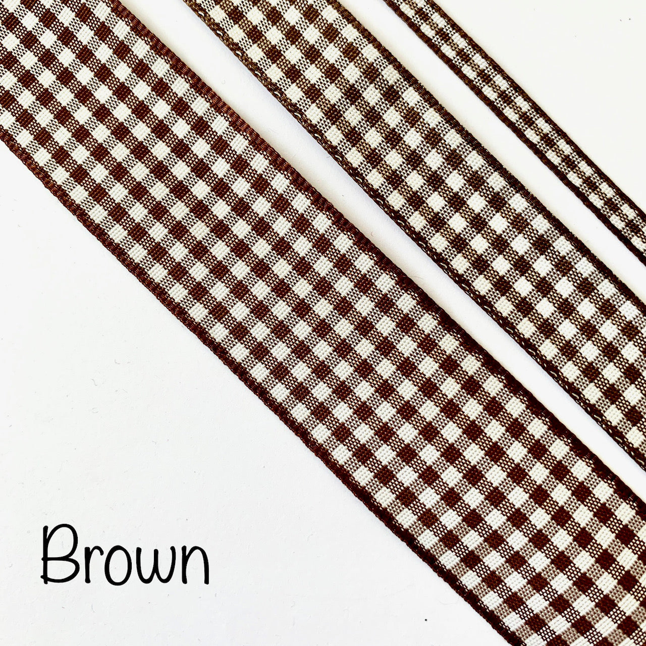 Berisfords Gingham Ribbon - 5mm EN71, REACH & Annex II Compliant