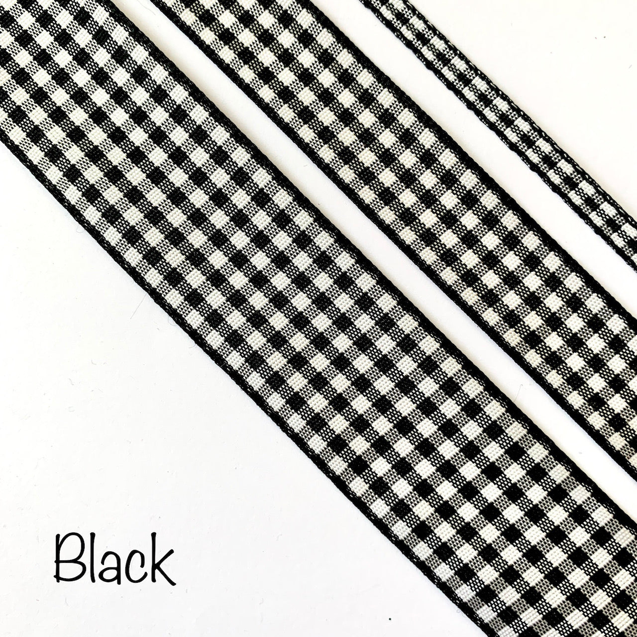 Berisfords Gingham Ribbon - 25mm EN71, REACH & Annex II Compliant