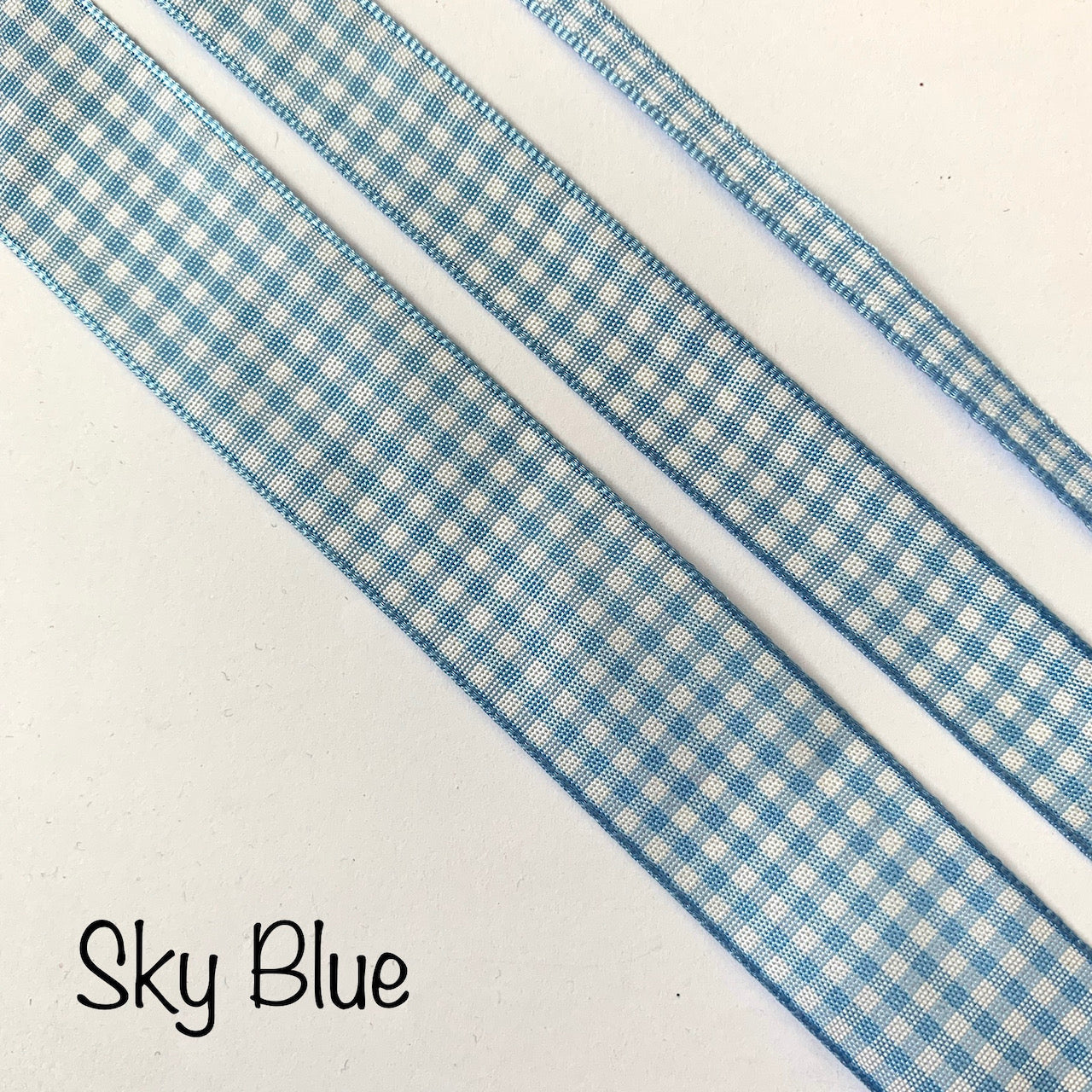 Berisfords Gingham Ribbon - 5mm EN71, REACH & Annex II Compliant
