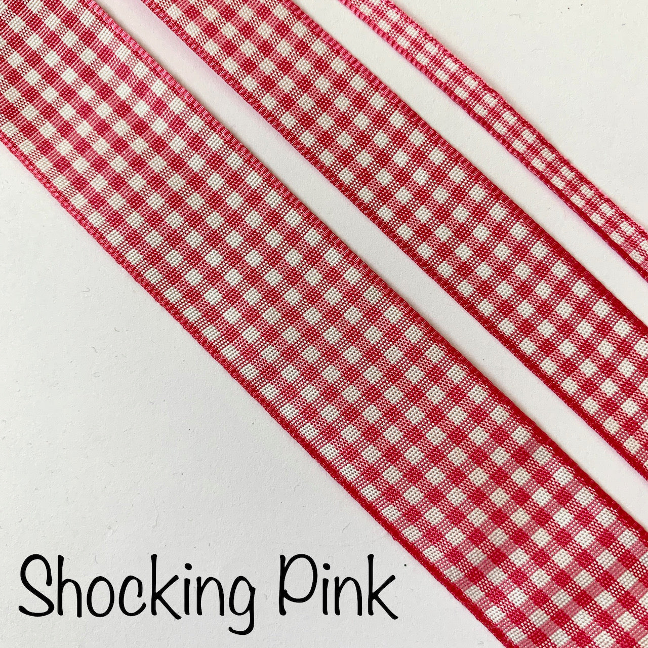 Berisfords Gingham Ribbon - 25mm EN71, REACH & Annex II Compliant