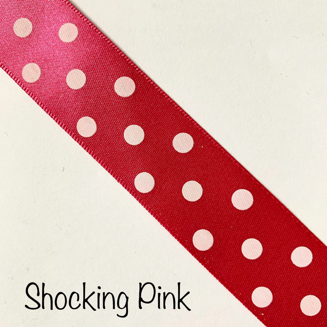 Berisfords Polka Dot Ribbon - 25mm EN71, REACH & Annex II Compliant