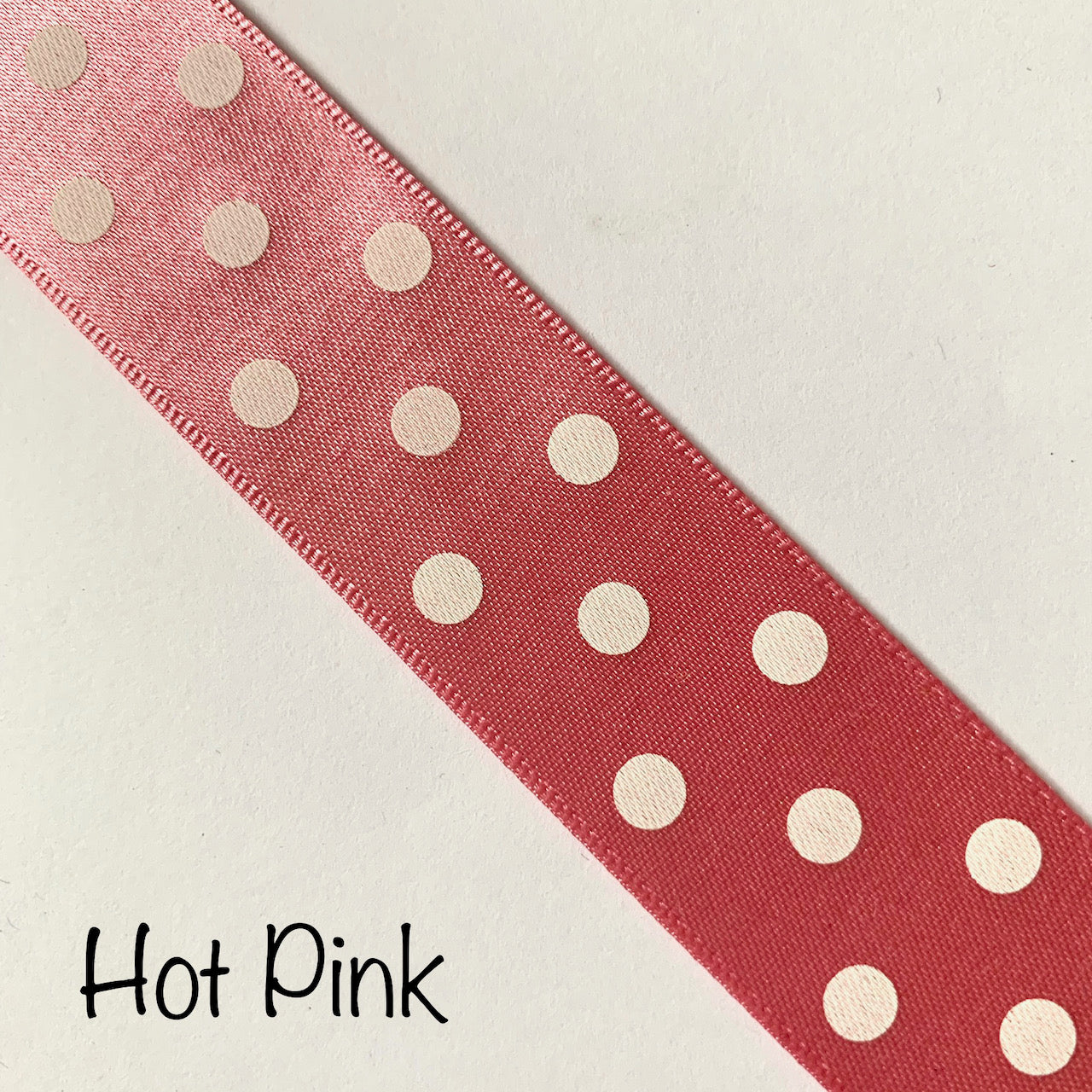 Berisfords Polka Dot Ribbon - 25mm EN71, REACH & Annex II Compliant