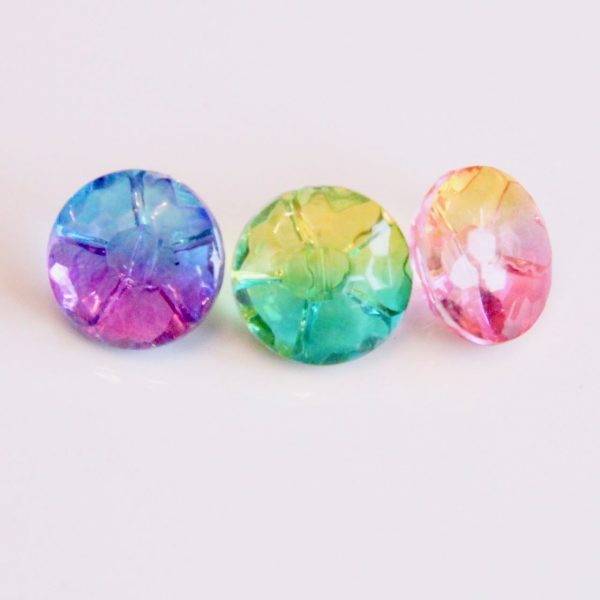 Fine Style Rainbow Buttons
