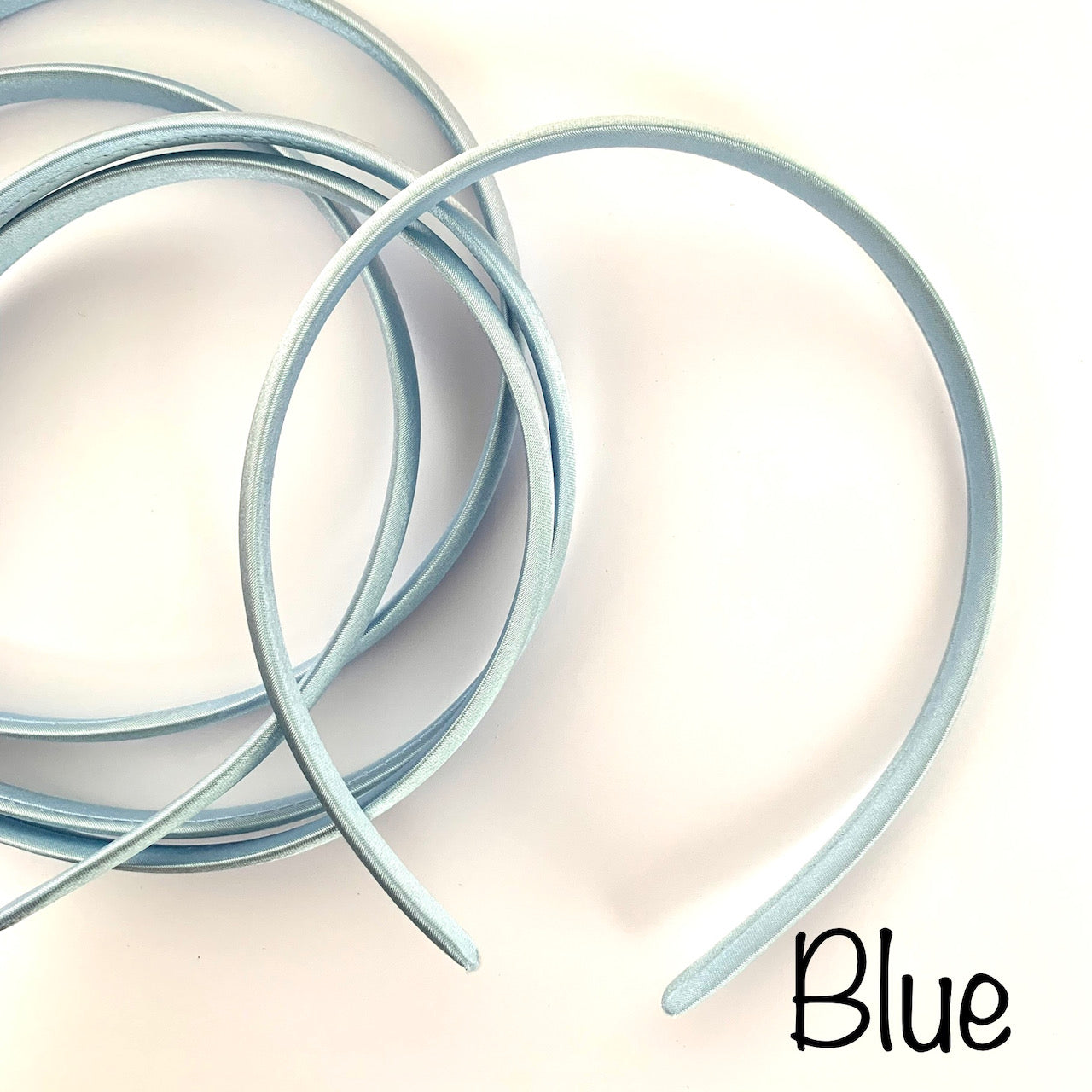 Blue Satin Headband