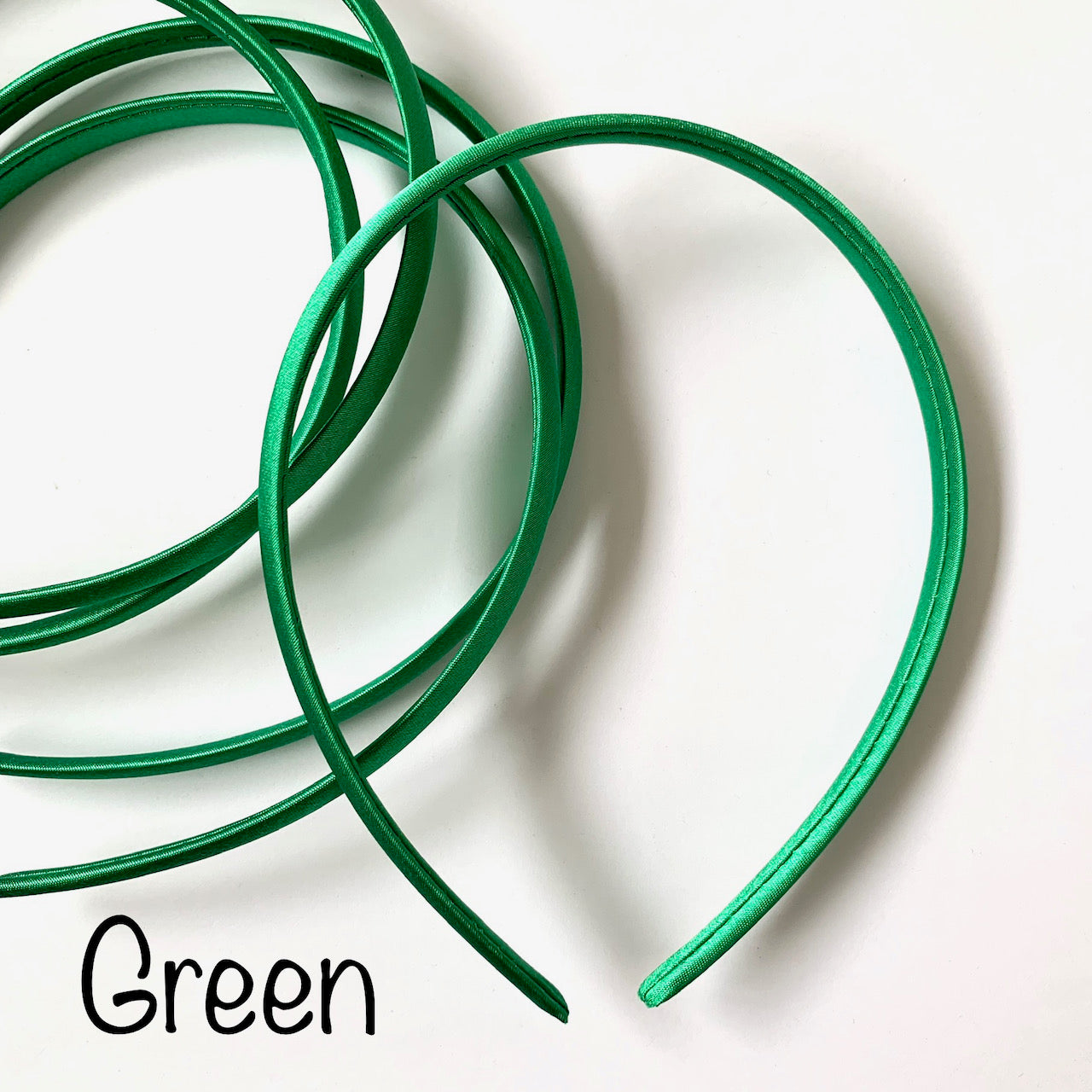 Green Satin Headband