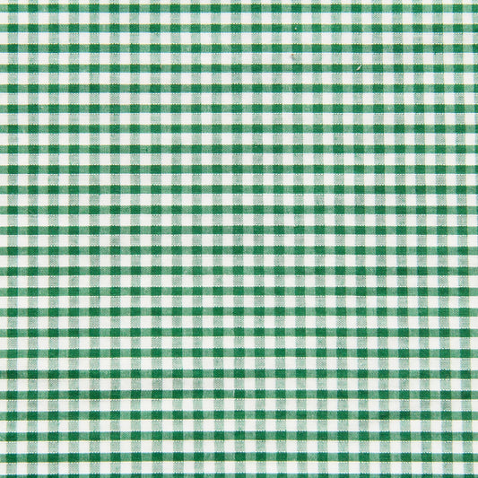 Green Gingham School Scrunchie Fabric FQ