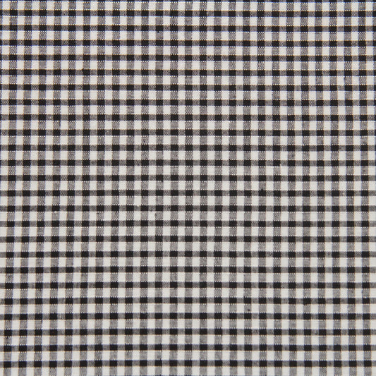 Black Gingham School Scrunchie Fabric FQ