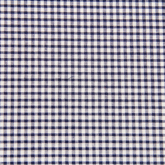 Navy Gingham School Scrunchie Fabric FQ