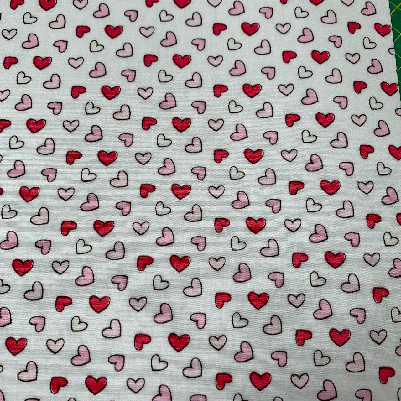 Fabric Felt Sheet - Hearts in Pinks