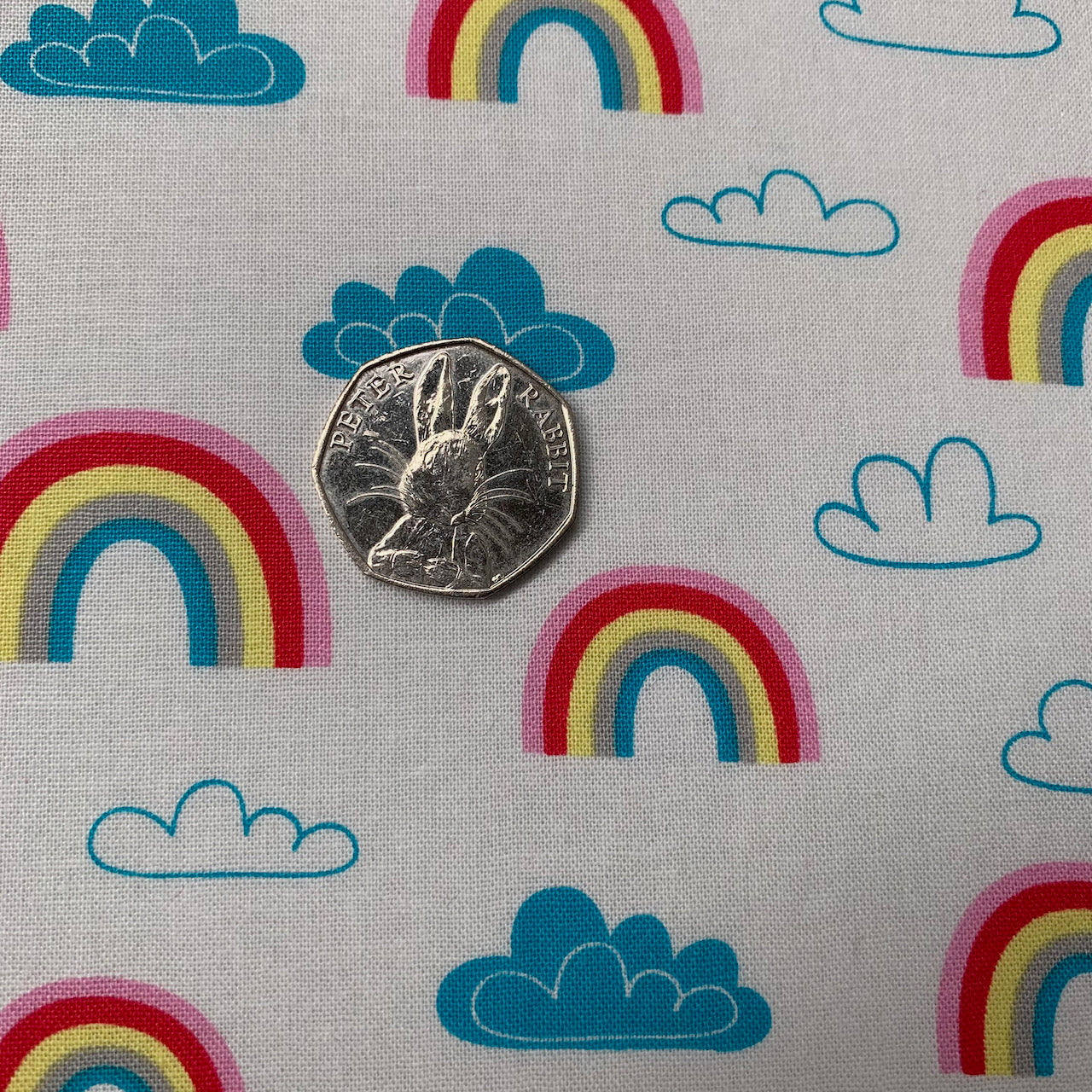 Fabric Felt Sheet - Rainbows