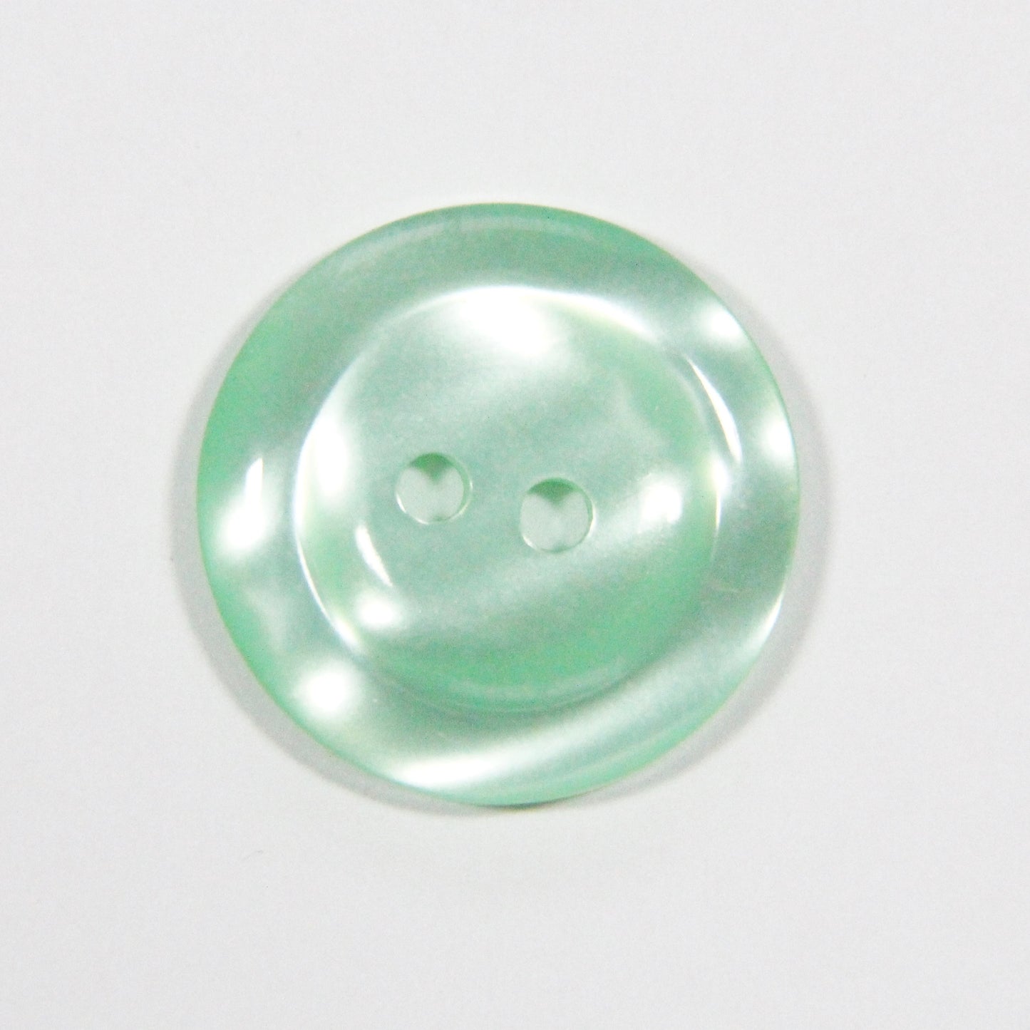 Fine Style Pearlescent Two Holed Button - Size 24 15mm 19/32 inch