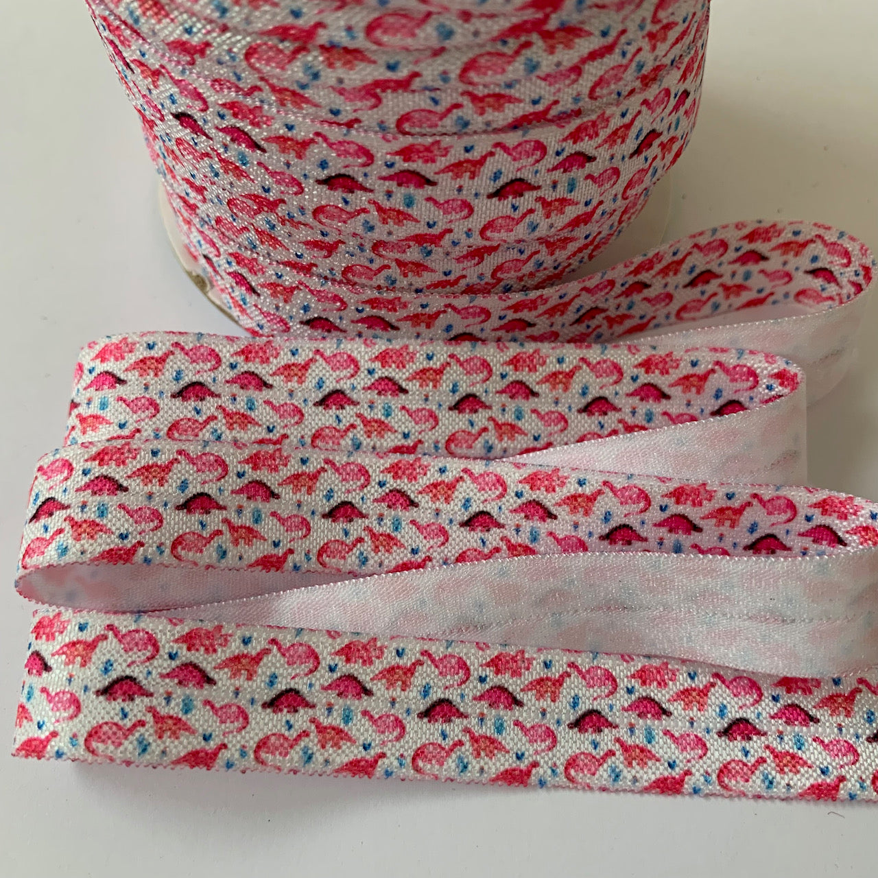 Fold Over Elastic - Dinosaurs (2 metre lengths)