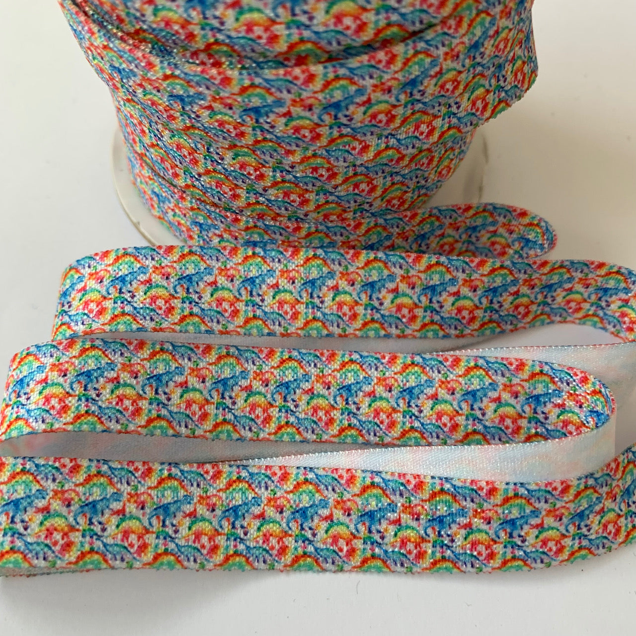 Fold Over Elastic - Dinosaurs (2 metre lengths)