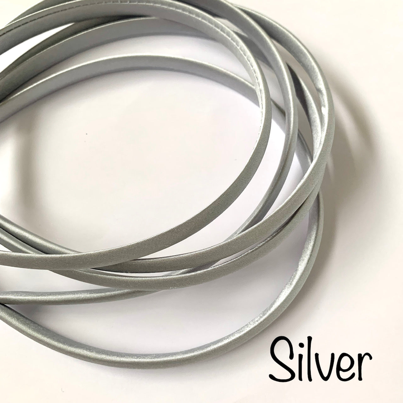 Silver skinny headband