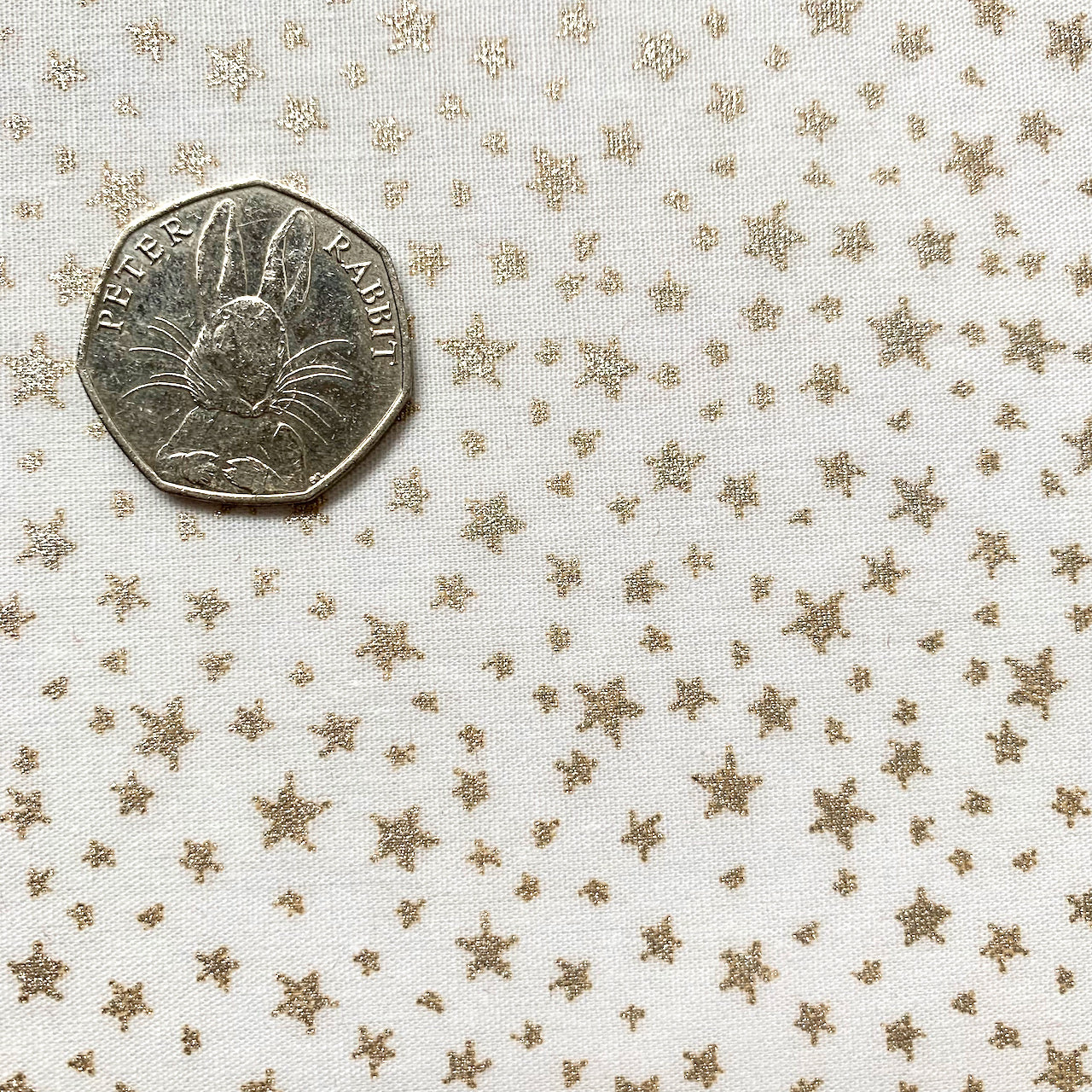 Fabric Felt - Little Stars Gold