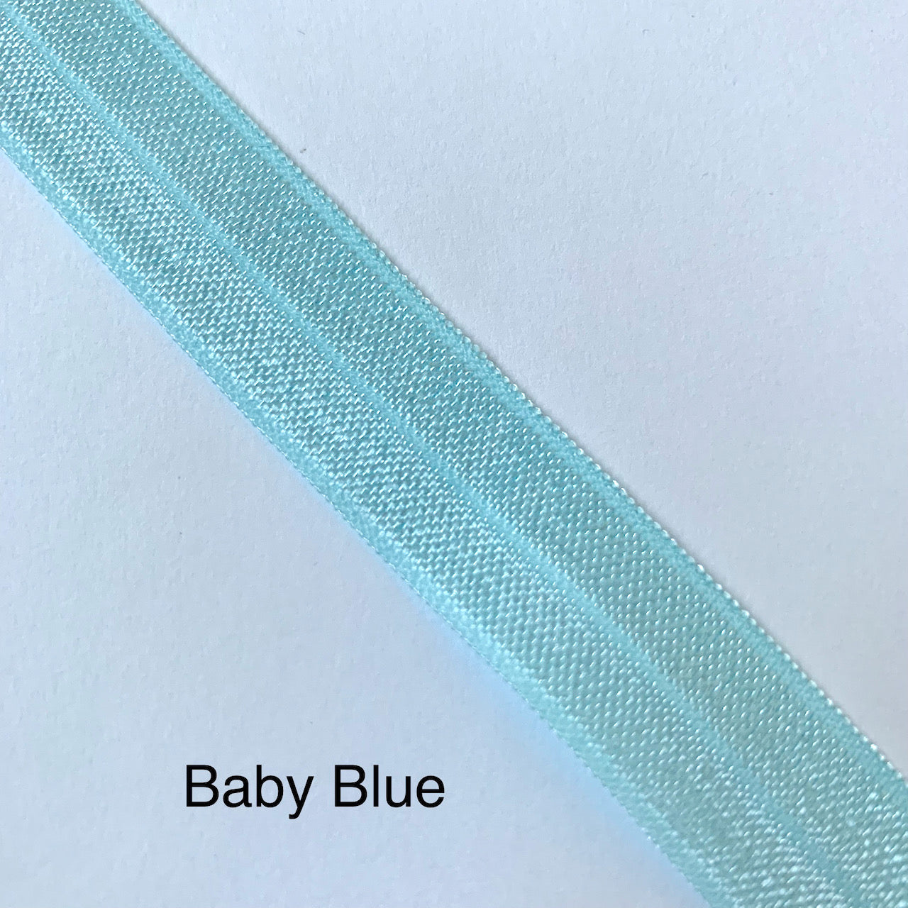 Fold Over Elastic - Plain Pearlescent (2 metre lengths)