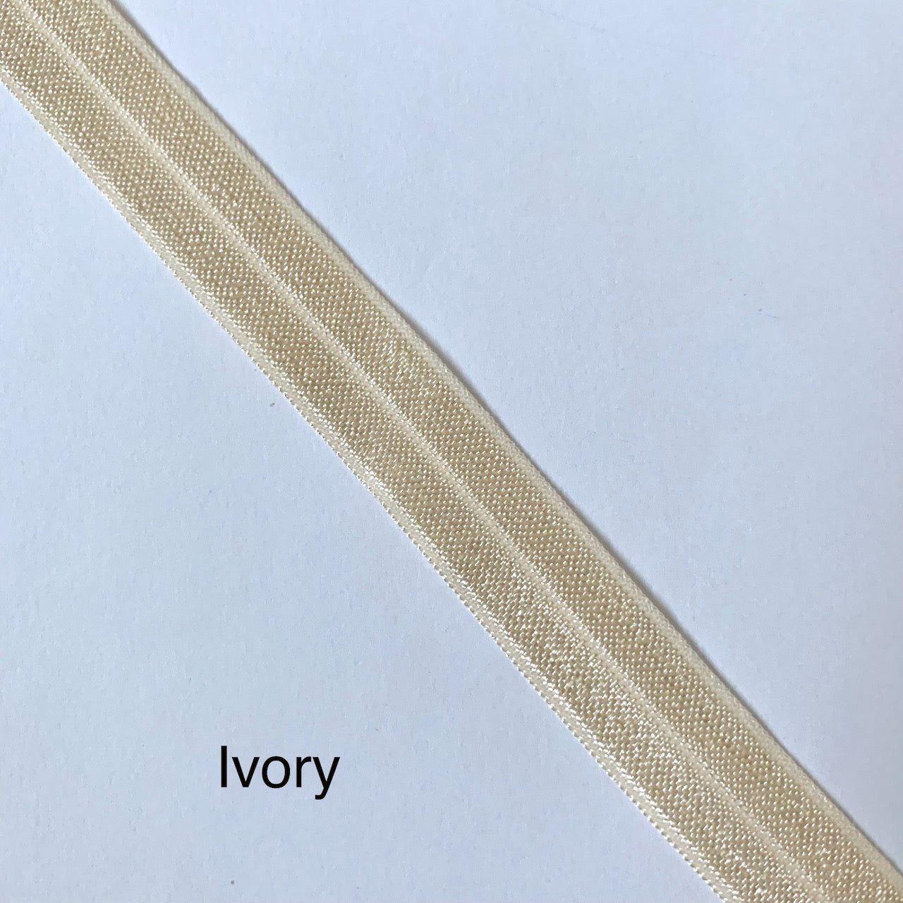 Fold Over Elastic - Plain Pearlescent (2 metre lengths)