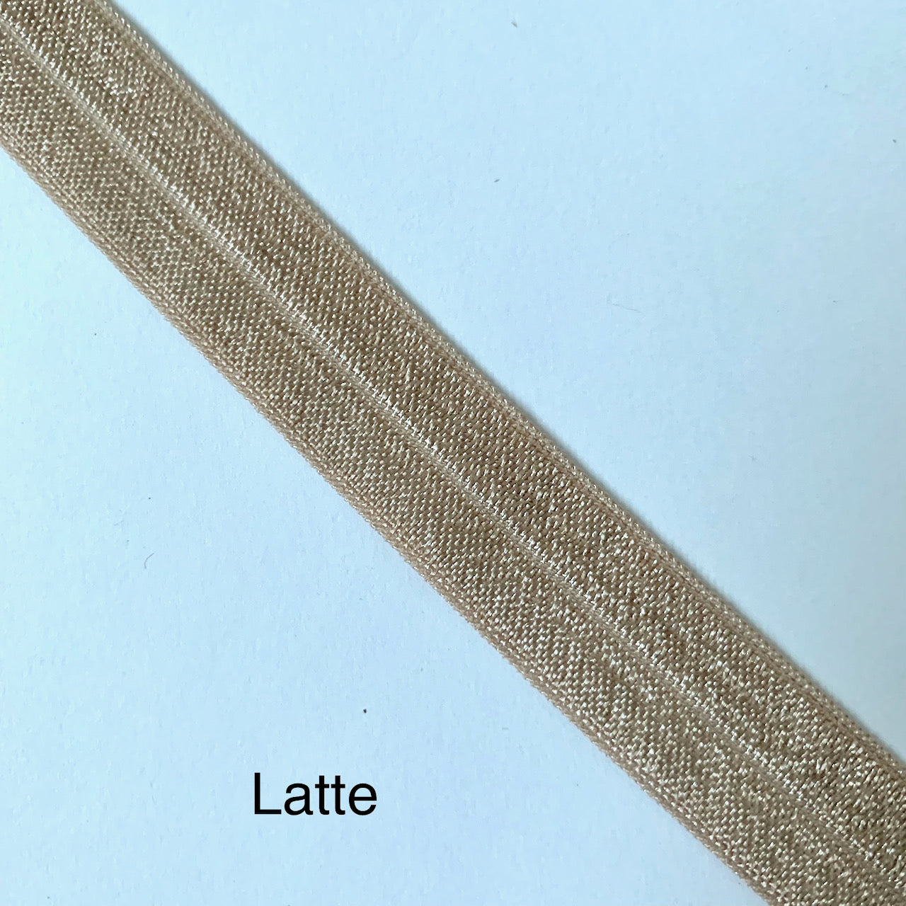 Fold Over Elastic - Plain Pearlescent (2 metre lengths)