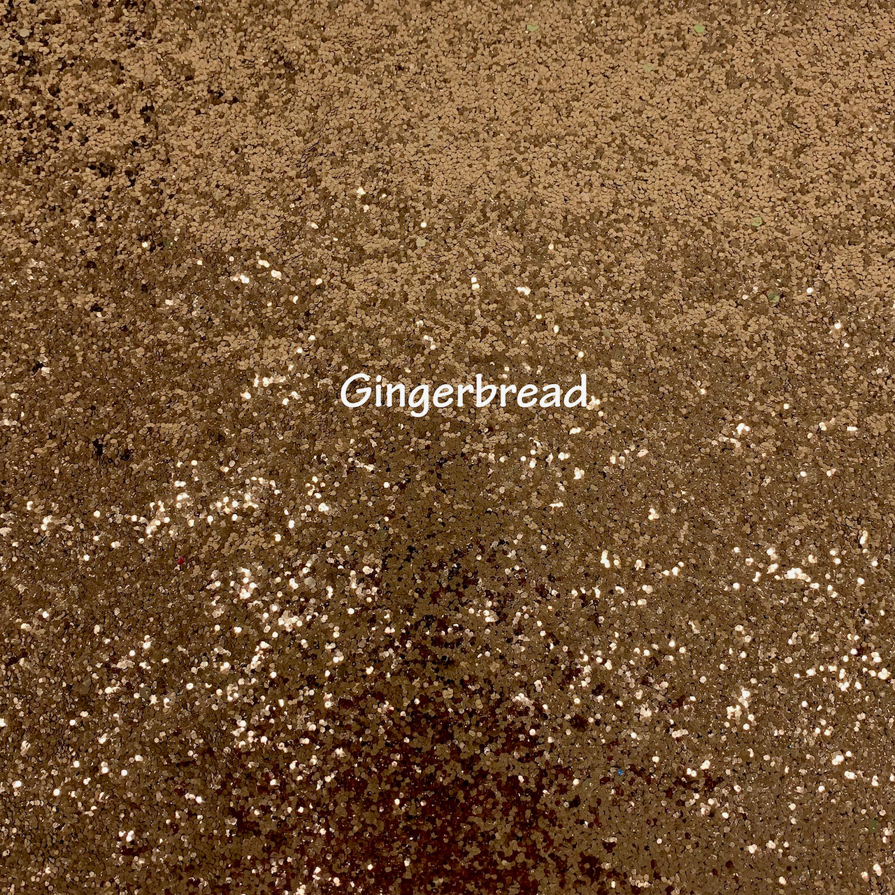Glitz Chunky Glitter Fabric - Gingerbread
