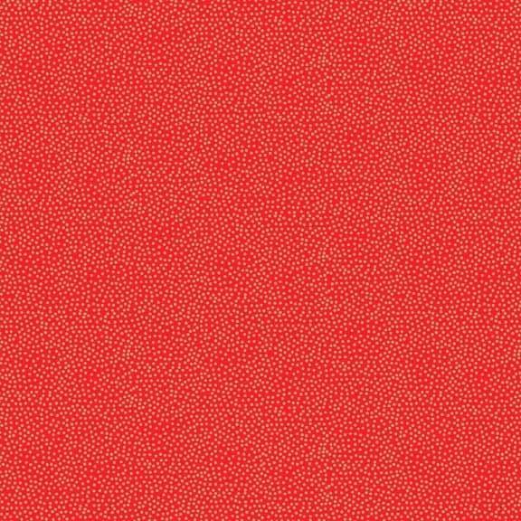 Fabric Felt Sheet - Metallic Dotty - Red
