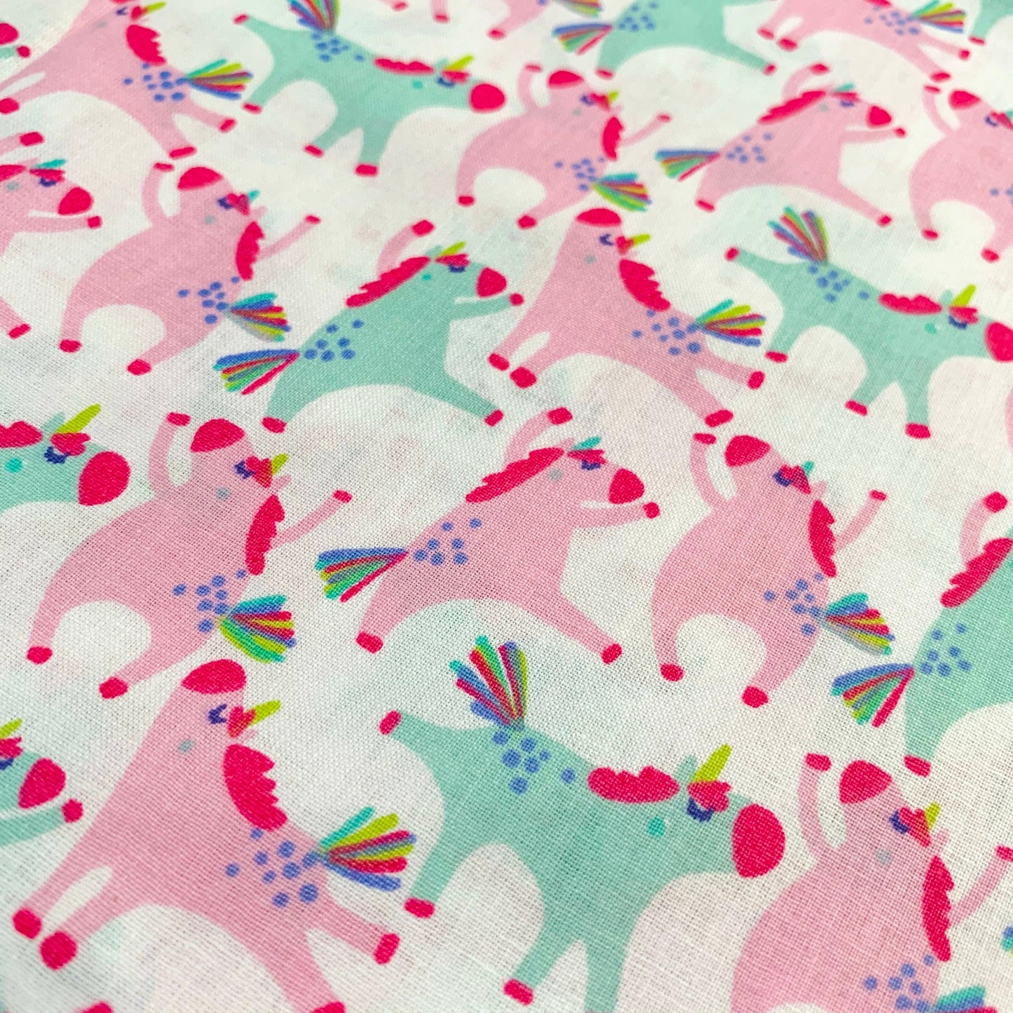 Fabric Felt Sheet - Dancing Unicorns