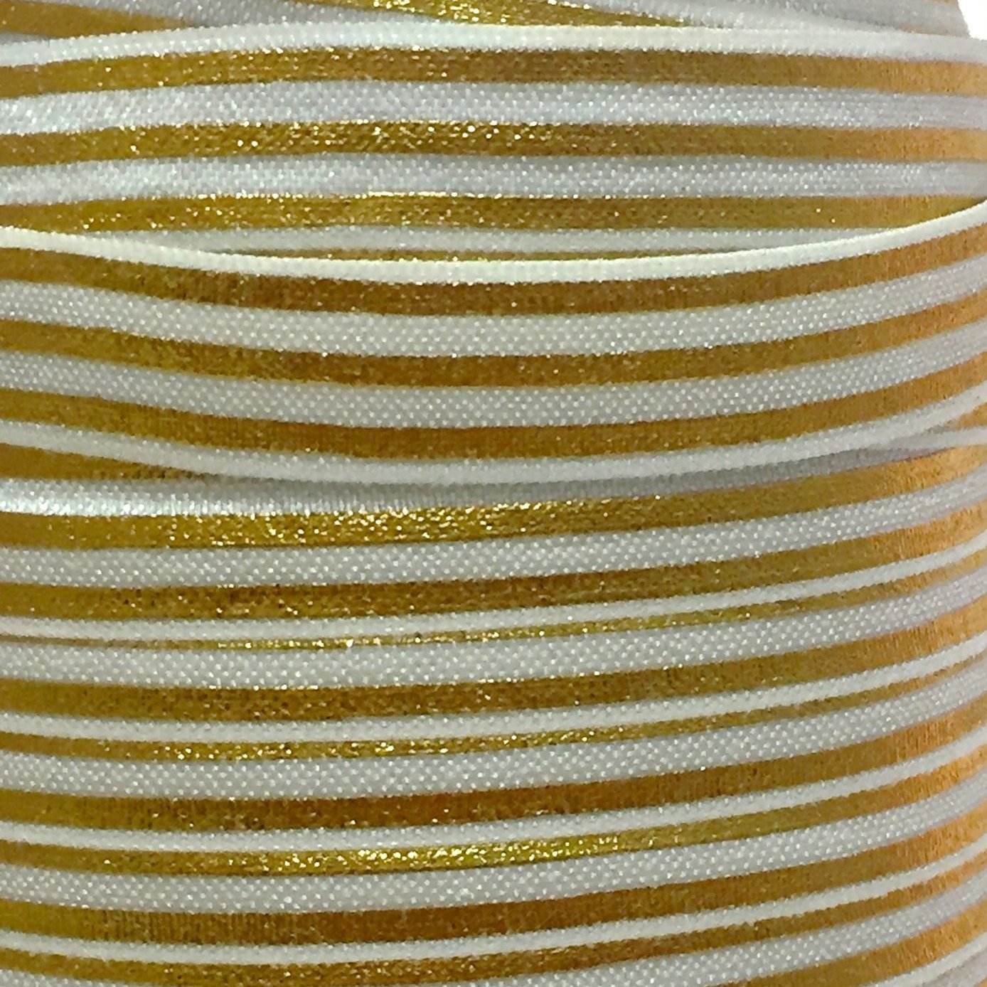 Fold Over Elastic - Metallic Stripes
