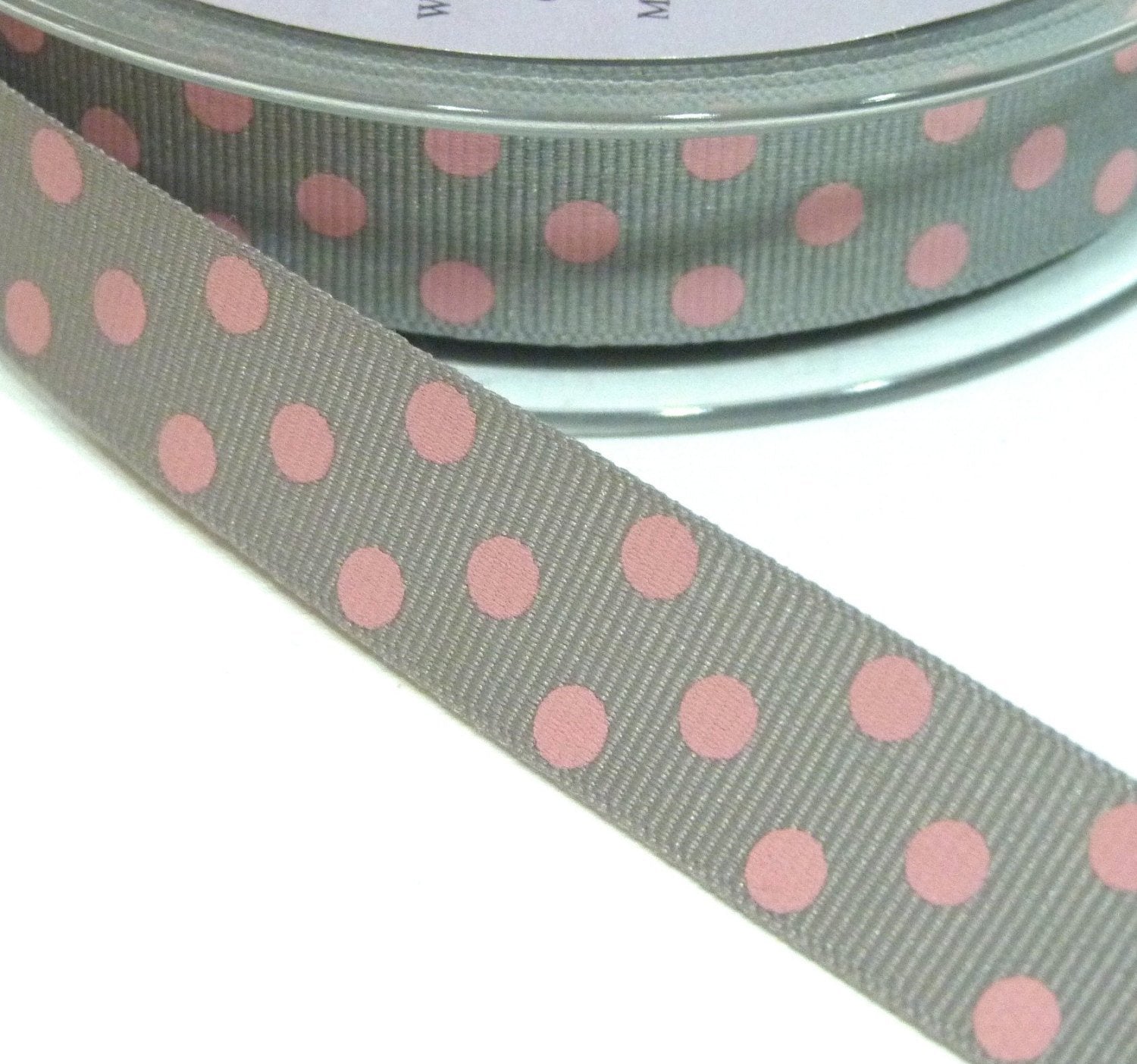 15mm wide Polka Dot Ribbon