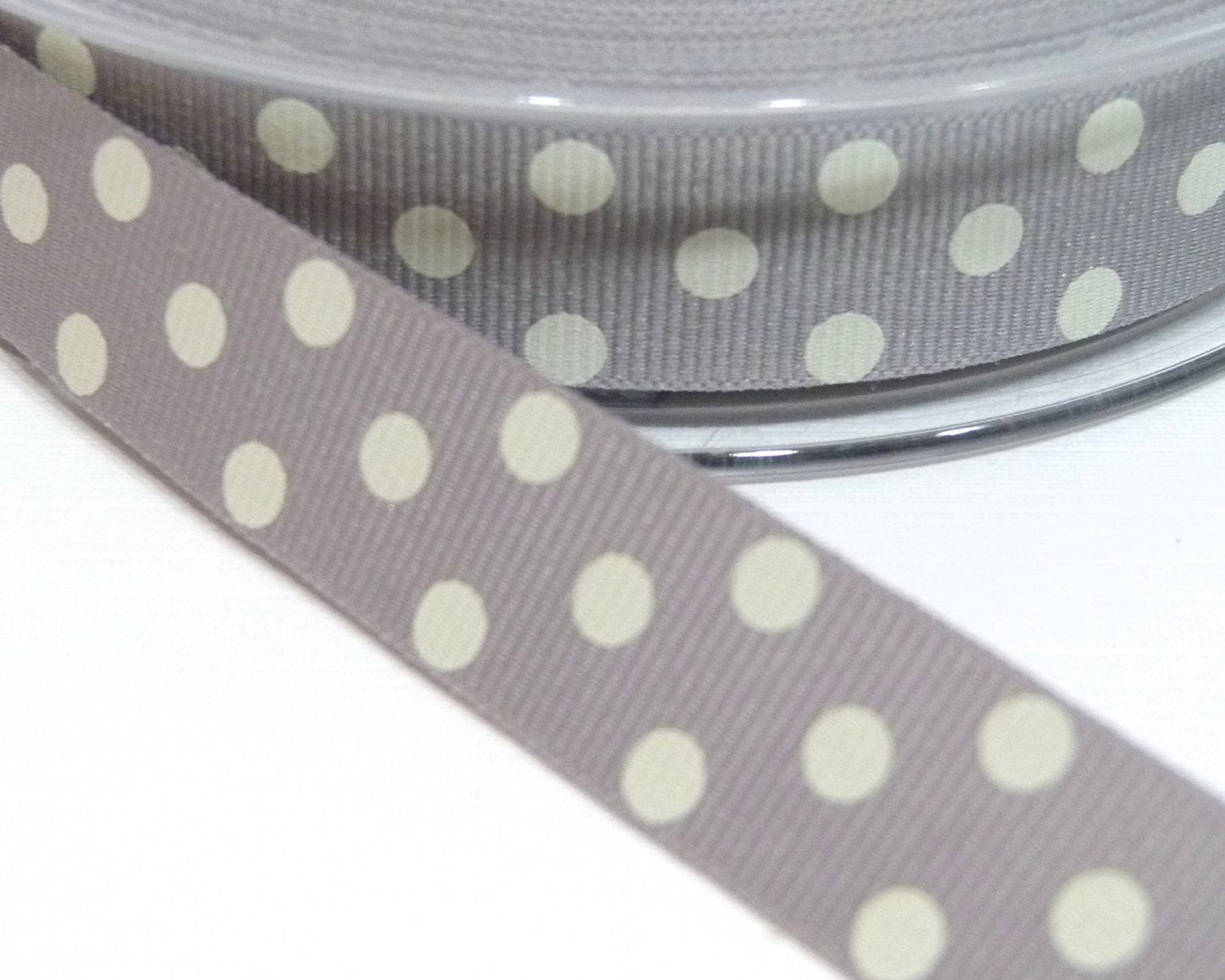 15mm wide Polka Dot Ribbon