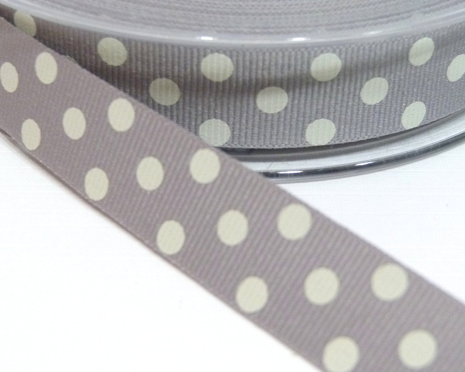 15mm wide Polka Dot Ribbon