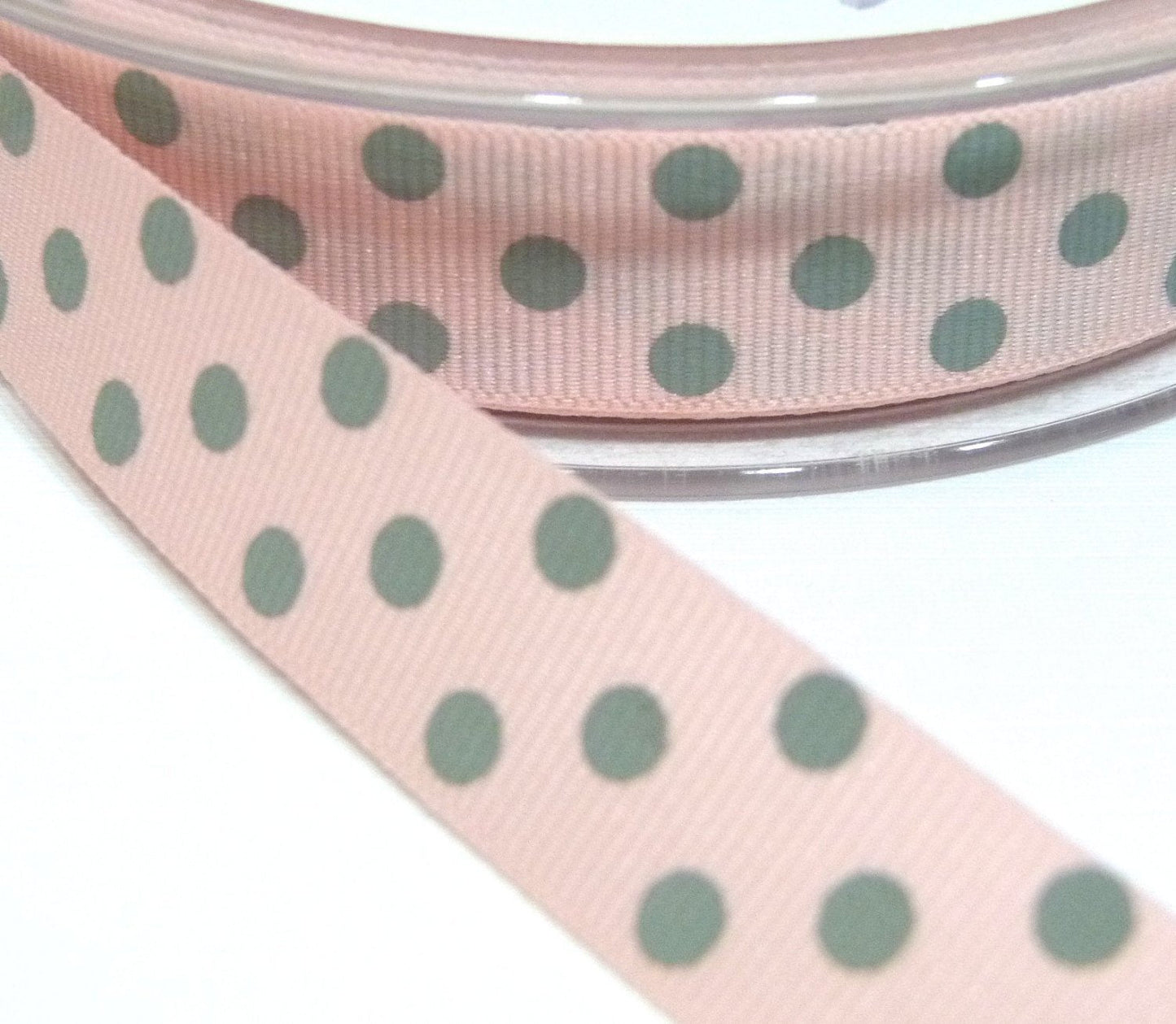 15mm wide Polka Dot Ribbon