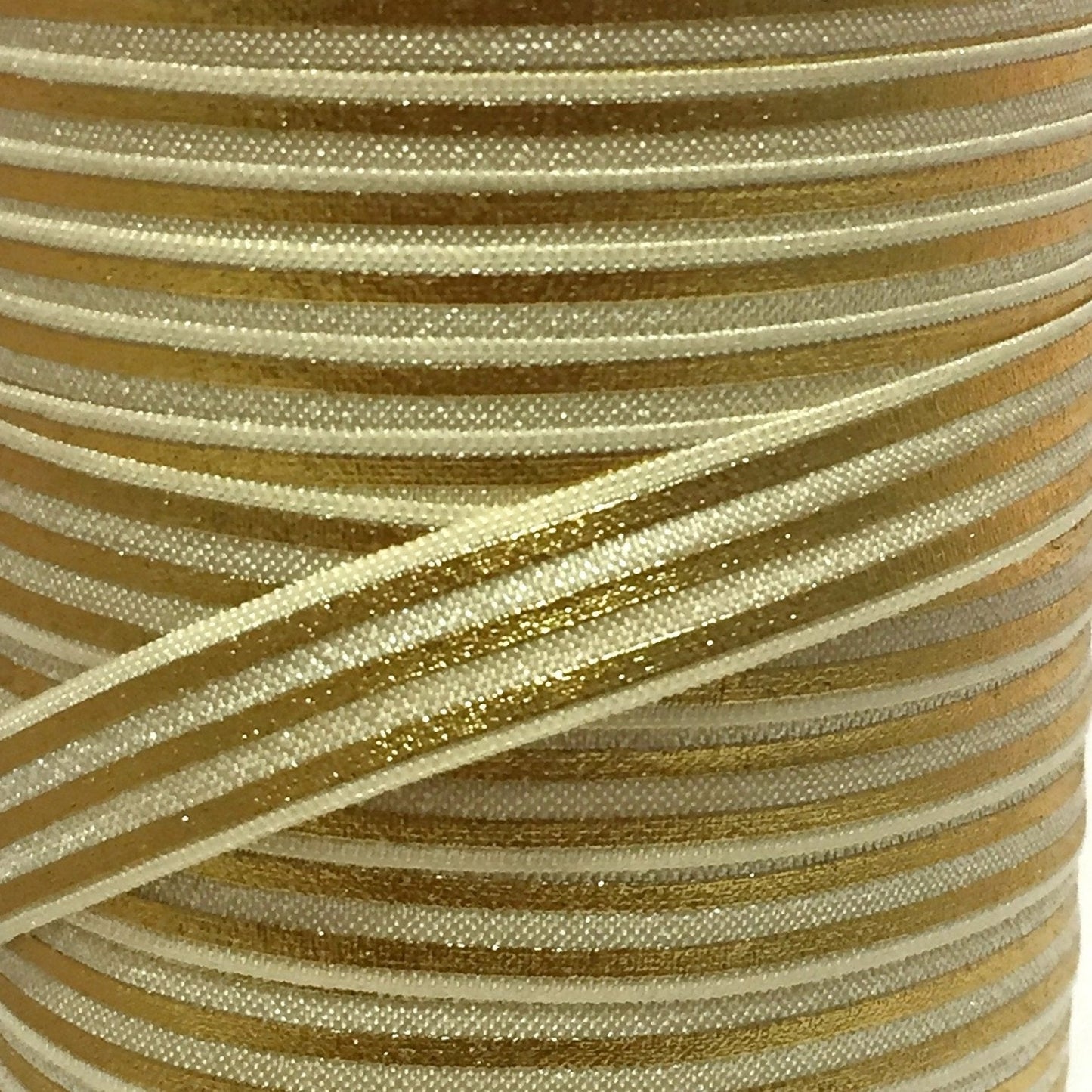 Fold Over Elastic - Metallic Stripes