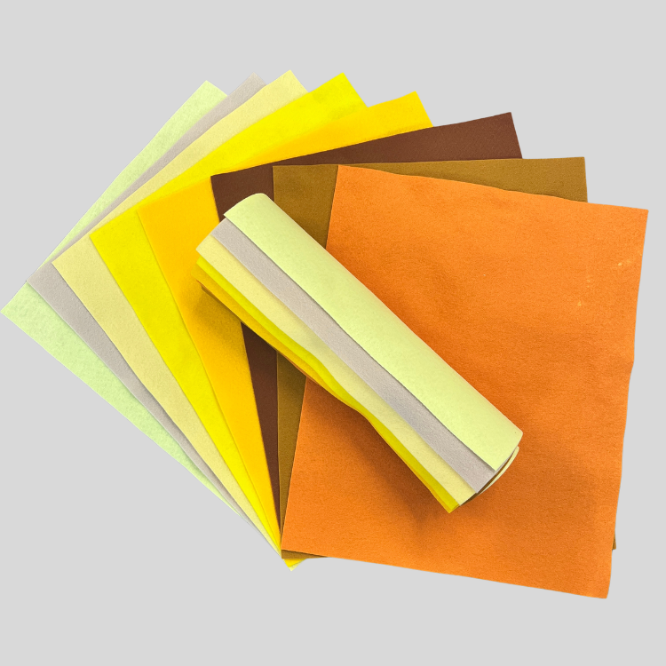 Primo Polyester Felt - 8 Sheet Colour Collections  EN71, REACH & Annex II Compliant