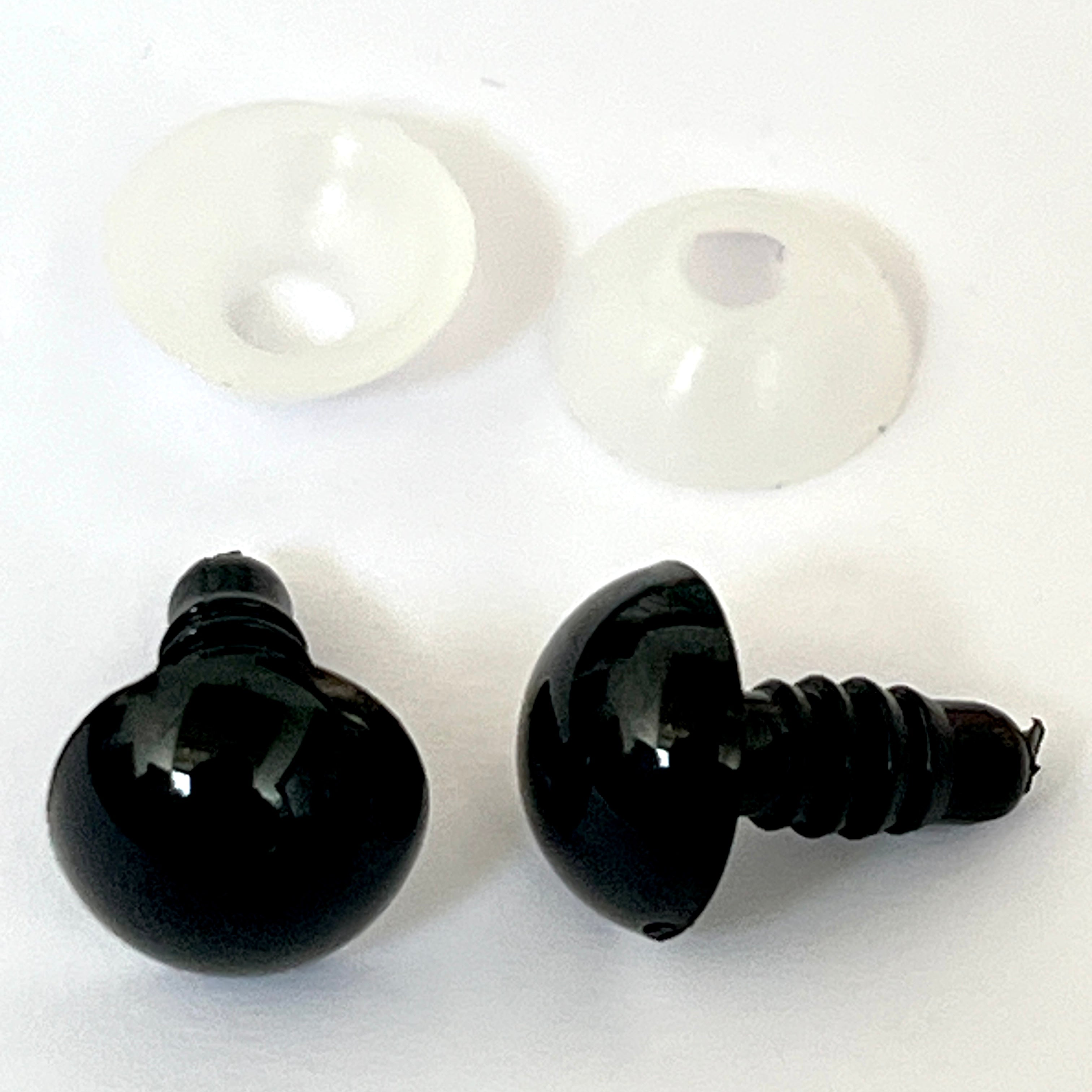 Black Toy Safety Eyes – Tactile Craft Supplies
