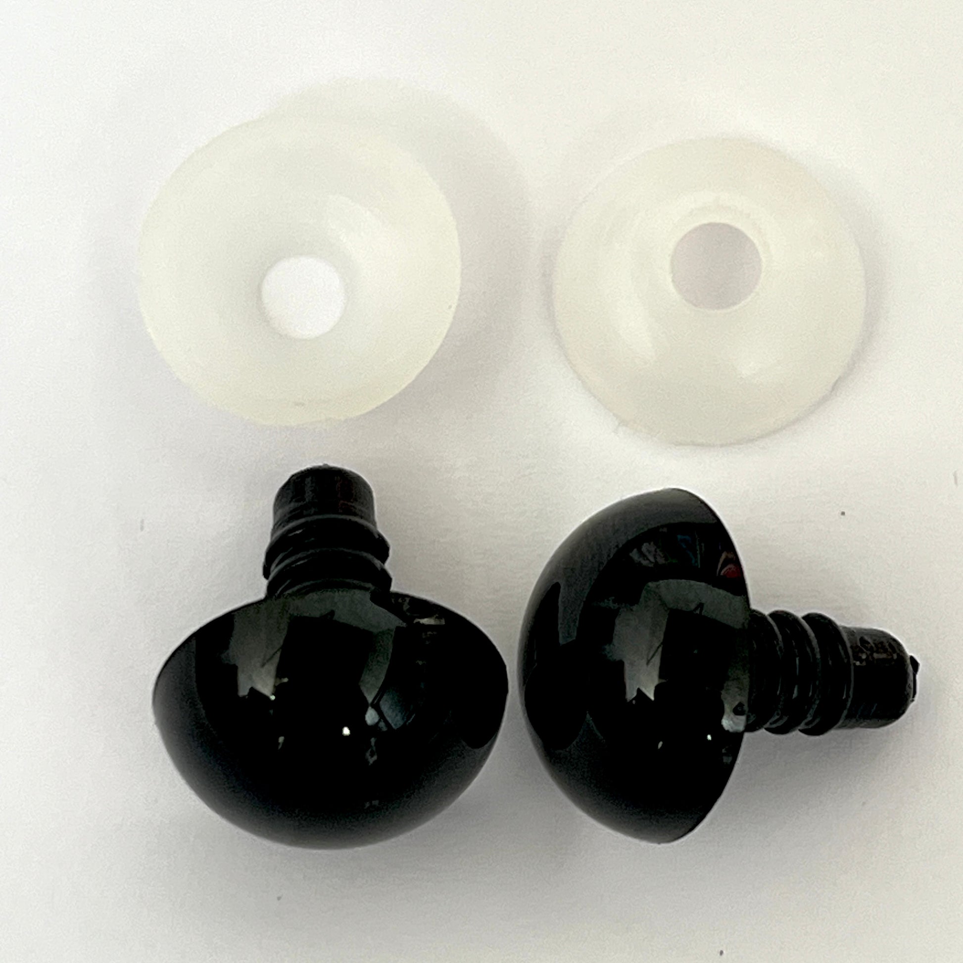 Safety Eyes Transparent Blue 18mm 2 pieces