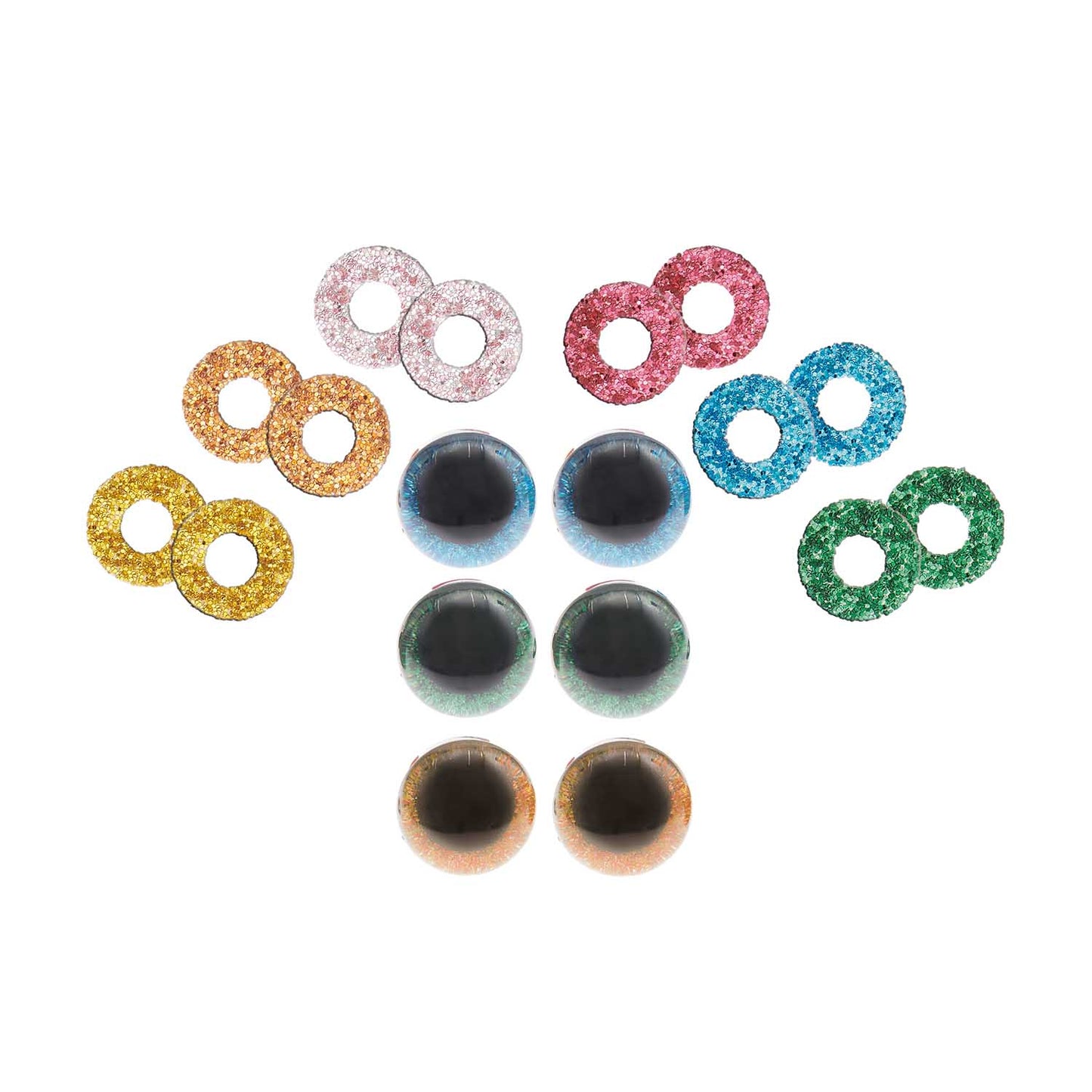 Rico Design Glitter Eyes | 9mm